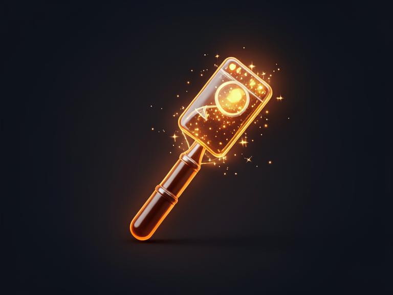 AI Social Media Content Generator — 3D product illustration