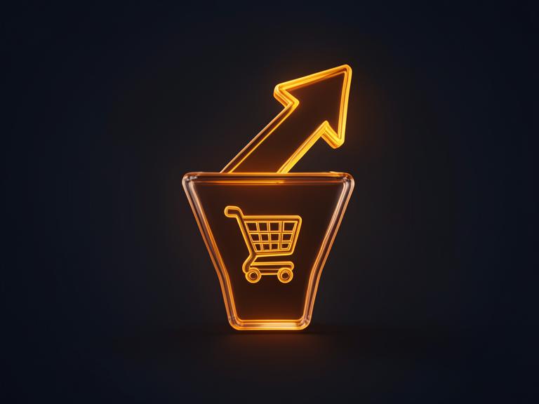 Conversion Rate Optimizer — 3D product illustration