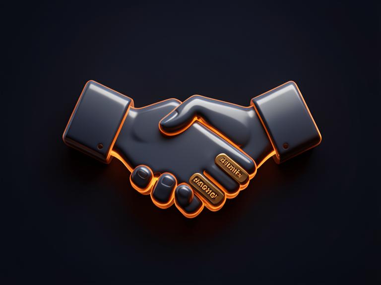 Influencer & Affiliate Marketing System — 3D product illustration