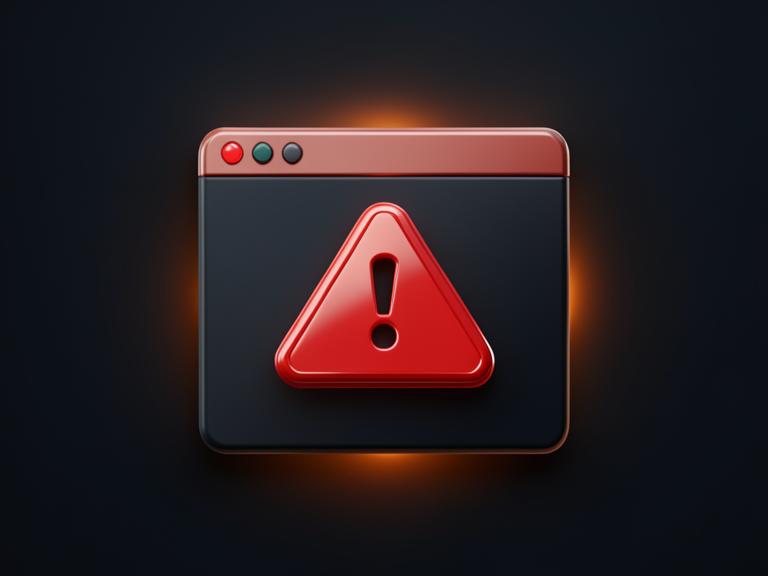 JavaScript Error Detection & Fixing — 3D product illustration
