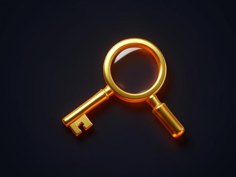 Keyword & Search Intent Research — 3D product illustration