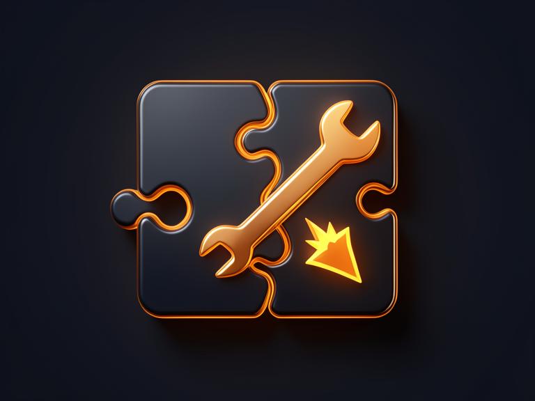 Plugin Conflict Debugging — 3D product illustration