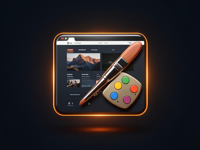 Premium AI Customized Theme — 3D product illustration