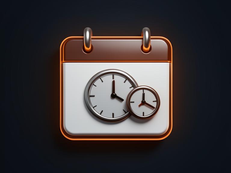 Social Content Scheduler — 3D product illustration